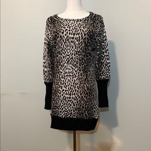 Vintage M Missoni Leopard Print Sweater Dress